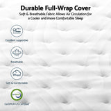 RoomSense Single Mattress , 30cm Medium Firm Hybrid Mattress with Latex Lumbar Support for Back Pain Relief , Pocket Spring Mattress Single Size in a Box