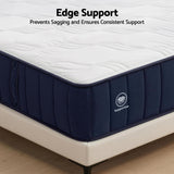 RoomSense Single Mattress, 26cm Orthopedic Firm Mattress for Back Pain Relief, Pocket Spring Hybrid Mattress King Size for Home & Rental