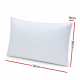 RoomSense Cooling Memory Foam Pillow Pillows 1 Pack, Anti-Flattening Bed Pillows for Hot Sleepers, Adjustable Shredded Gel Side Sleeper Pillow for Neck Support, Washable Cover, 72x50x15cm