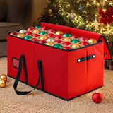 Jingle Jollys Christmas Baubles Storage Box 128 Slots Decor Ornaments Container