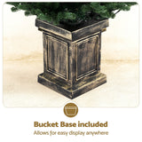 Jingle Jollys Christmas Tree 1.2M LED Potted Xmas Tree Party Decor 8 Light Modes