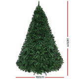 Jingle Jollys Christmas Tree 2.4M Xmas Tree Decoration 8 Light Mode Multi Colour
