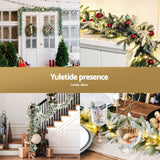 Jingle Jollys 3M Christmas Garland Pre-lit LED Lights Snow Frosted Tips Decor