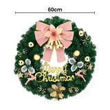 Jingle Jollys Christmas Wreath 60CM Garland Flowers Baubles Party Decorations