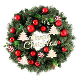 Jingle Jollys Christmas Wreath 40CM Xmas Garland Baubles Ornaments Party Decor
