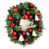 Jingle Jollys Christmas Wreath 40CM Xmas Garland Baubles Ornaments Party Decor