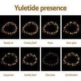 Jingle Jollys 3X3M Christmas Lights Curtain String Light 300 LED Warm White