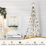 Jingle Jollys Solar Christmas Tree 2.1m 320 LED Net Lights Xmas Trees Decoration