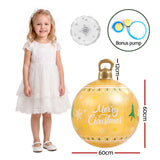 Jingle Jollys Christmas Inflatable Ball 60cm Led Illuminated Xmas Decoration