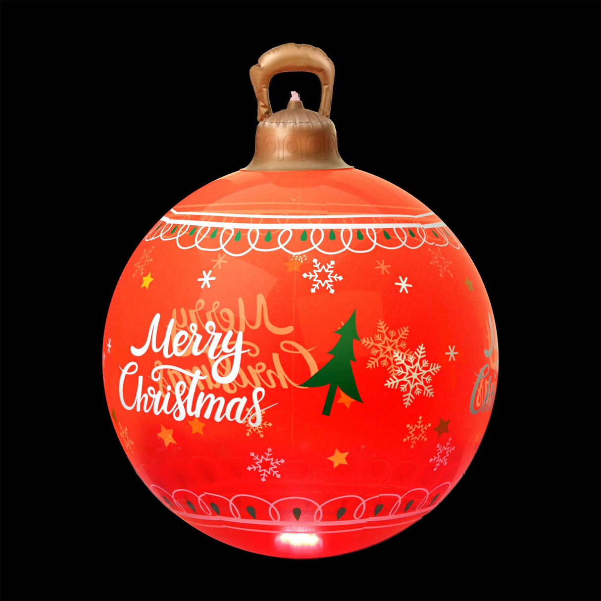 Jingle Jollys Christmas Inflatable Ball 60cm Led Illuminated Xmas Decoration Red