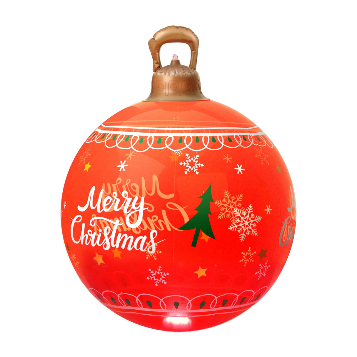 Jingle Jollys Christmas Inflatable Ball 60cm Led Illuminated Xmas Decoration Red