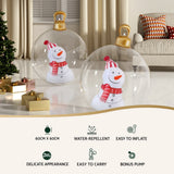 Jingle Jollys Christmas Inflatable Ball 60cm Snowman Decoration Giant Bauble