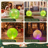 Jingle Jollys Christmas Inflatable Ball 60cm Led Illuminated Xmas Decoration