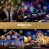 Jingle Jollys Christmas Lights Laser Light Snowflake Projector Indoor Outdoor