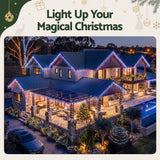 Jingle Jollys 12.5M Solar Christmas Lights Icicle String Light Multi Colour