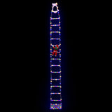 Jingle Jollys 3.5M Christmas Lights 300 LED Ladder Light with Santa Claus Decor