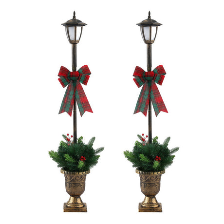 Jingle Jollys Christmas Lights 125cm Lamp Post 50 LED Fairy Light Decorations