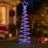 Jingle Jollys Christmas Lights 188cm Tree 288 LED Decorations
