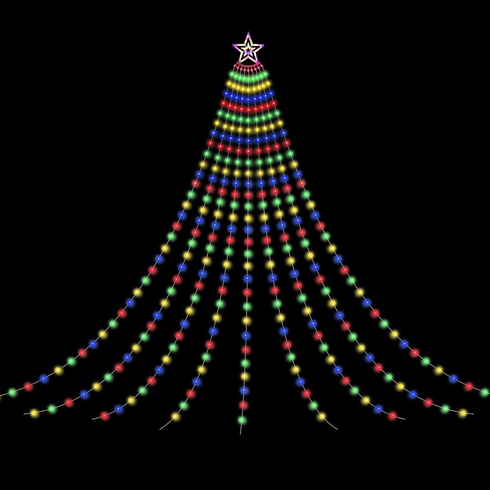 Jingle Jollys 3.8M Christmas Lights Waterfall String Light 340 LED
