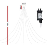 Jingle Jollys 3.8M Christmas Lights Waterfall String Light 340 LED