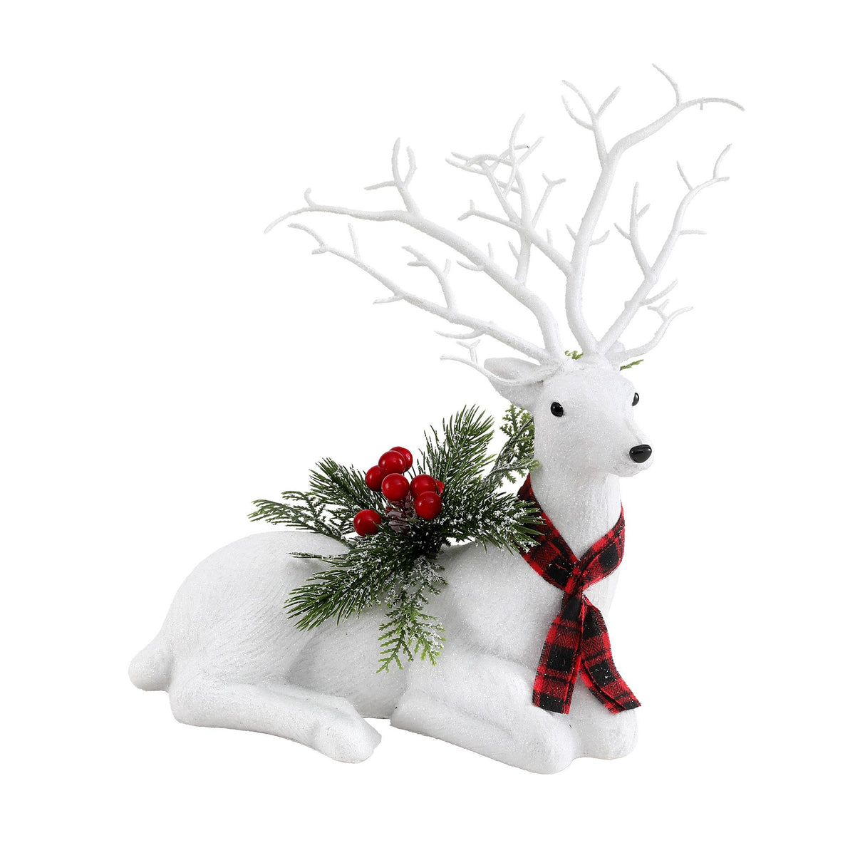 Jingle Jollys Christmas Reindeer 32cm Glitter Deer Ornaments Party Decorations