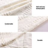 Jingle Jollys Christmas Tree Skirt 120cm Knitted Xmas Tree Ornaments Decor Beige