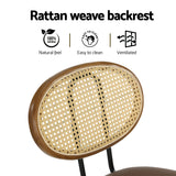 2x Bar Stools Rattan