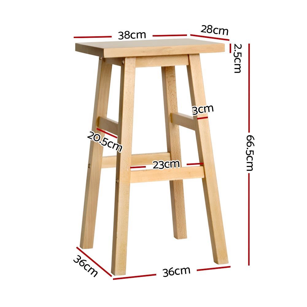 Bar Stools Kitchen Counter Barstools Baden Natural x2