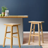 Bar Stools Kitchen Counter Barstools Baden Natural x2