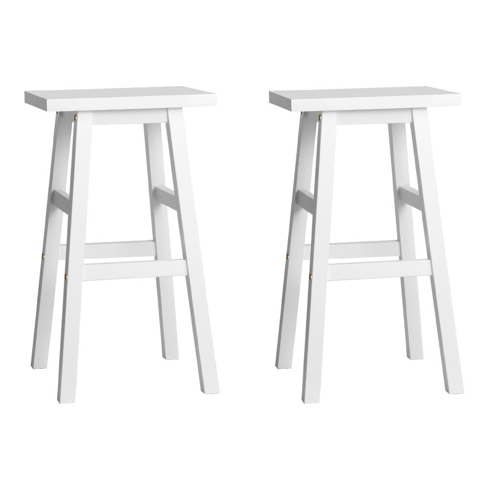 Bar Stools Kitchen Counter Barstools Baden White x2