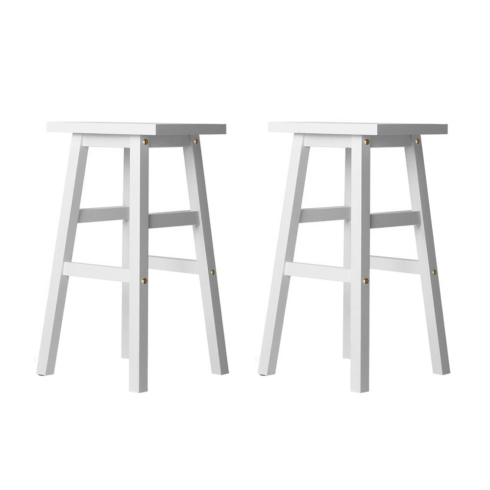 Bar Stools Kitchen Counter Barstools Baden White x2