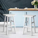 Bar Stools Kitchen Counter Barstools Baden White x2