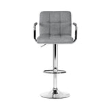 2x Noa Bar Stools Gas Lift Grey