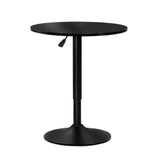 Ember Bar Table Gas Lift Round Black