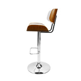 Cherry Bar Stool White & Chrome