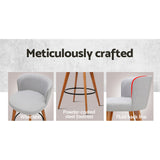 2x Bar Stools Grey