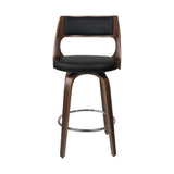 2x Swivel Contoured Backrest Bar Stools