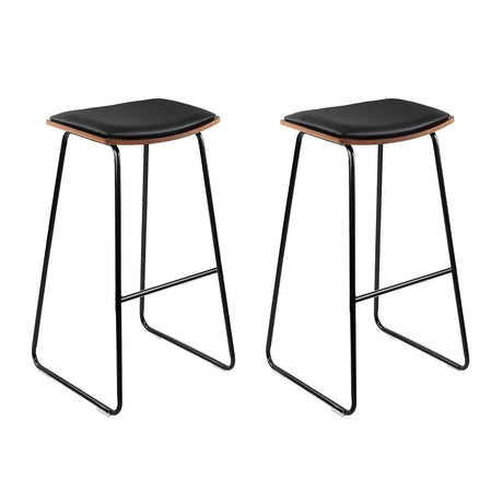 Bar Stools Kitchen Metal Chairs x2