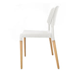 Set of 4 Belloch Replica Dining Chairs - White