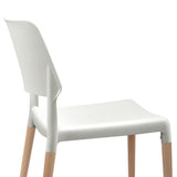 Set of 4 Belloch Replica Dining Chairs - White