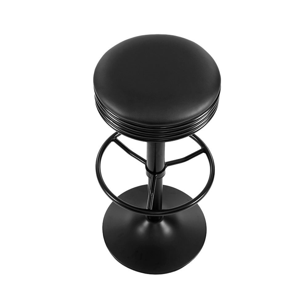 2x Anton Bar Stools Adjustable Black