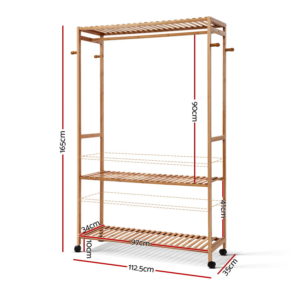 Bamboo Clothes Rack