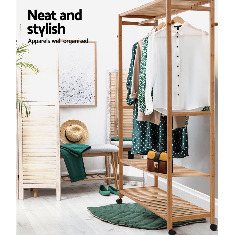 Bamboo Clothes Rack