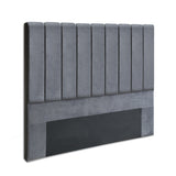 VELA Grey Double Bed Head