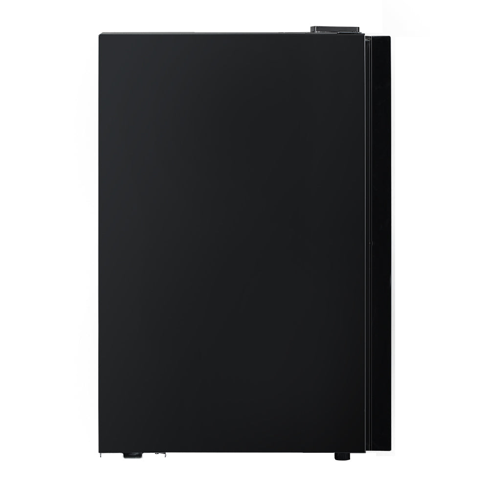 Devanti 115L Bar Fridge Glass Door w/Light Black