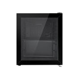 Devanti 46L Bar Fridge Glass Door w/Light Black