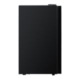 Devanti 98L Bar Fridge Glass Door w/Light Black