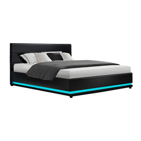 LUMI Queen Gas Lift Bed Frame