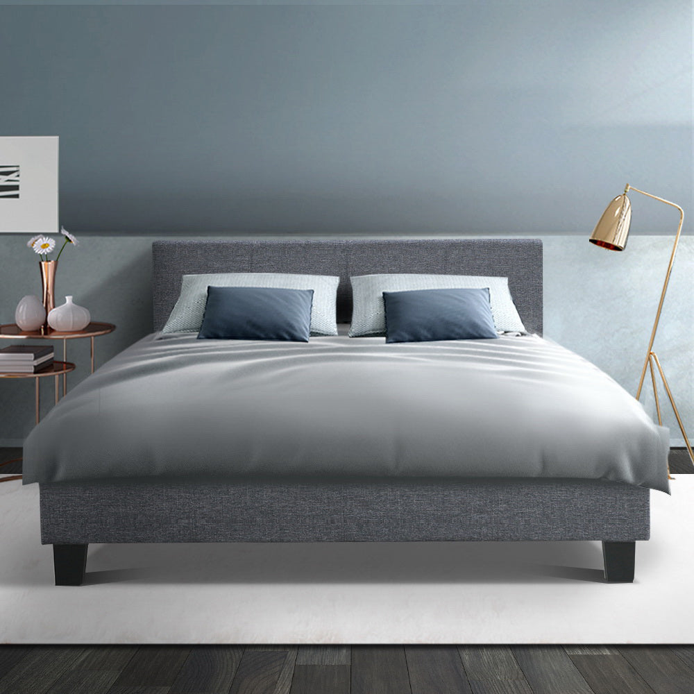 Bed Frame Double Size Grey NEO