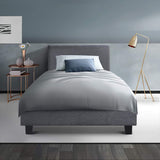 Neo Grey Single Bed Frame